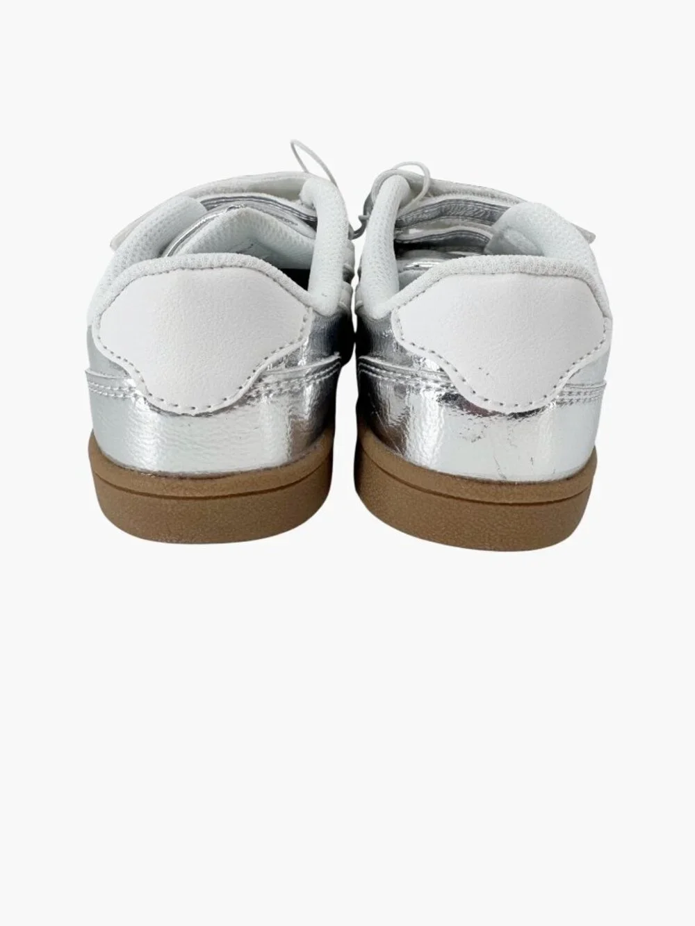 NEW Cat & Jack Toddler Dakota Retro Court Sneakers - Silver